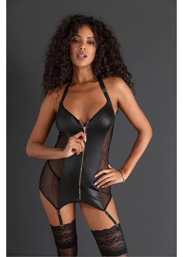 Gu&ecirc;pi&egrave;re sexy avec zip, bonprix