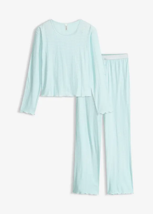 Leichter Pyjama mit Herzchenmuster, bonprix