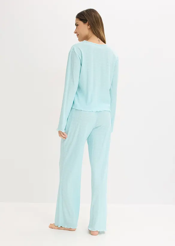 Leichter Pyjama mit Herzchenmuster, bonprix
