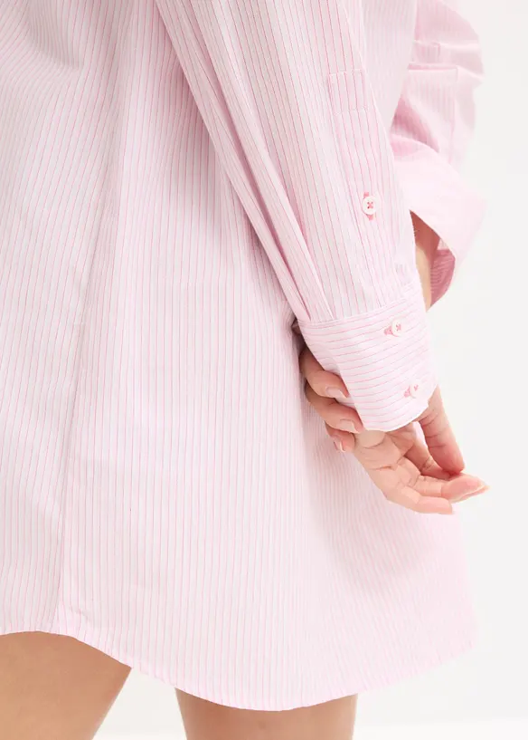 Gewebtes Oversized-Nachthemd aus reiner Baumwolle, bonprix