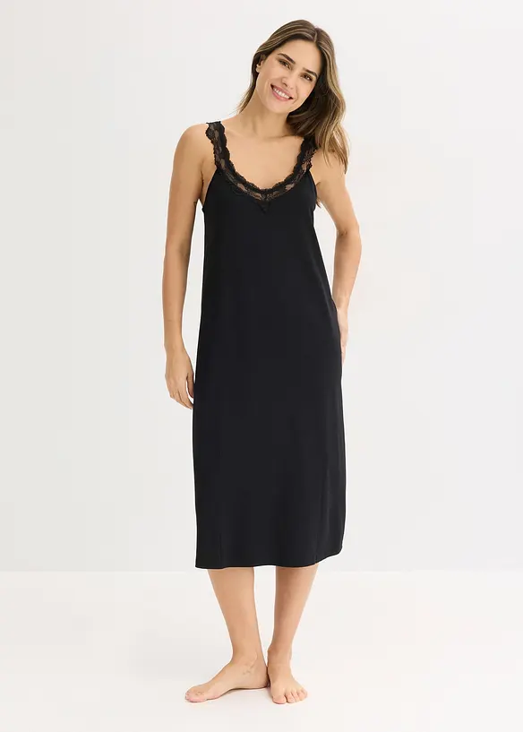 Chemise de nuit &agrave; dentelle, bonprix