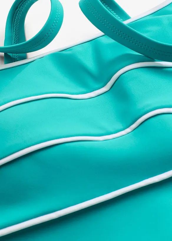 Tankini long &agrave; coutures d&eacute;coratives (ens. 2&nbsp;pces), bonprix