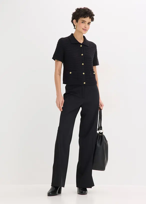 Strickjacke mit dekorativen Kn&ouml;pfen, bonprix