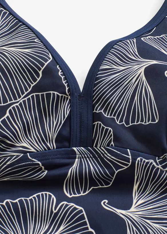 Maillot 1 pi&egrave;ce &agrave; encolure V, bonprix