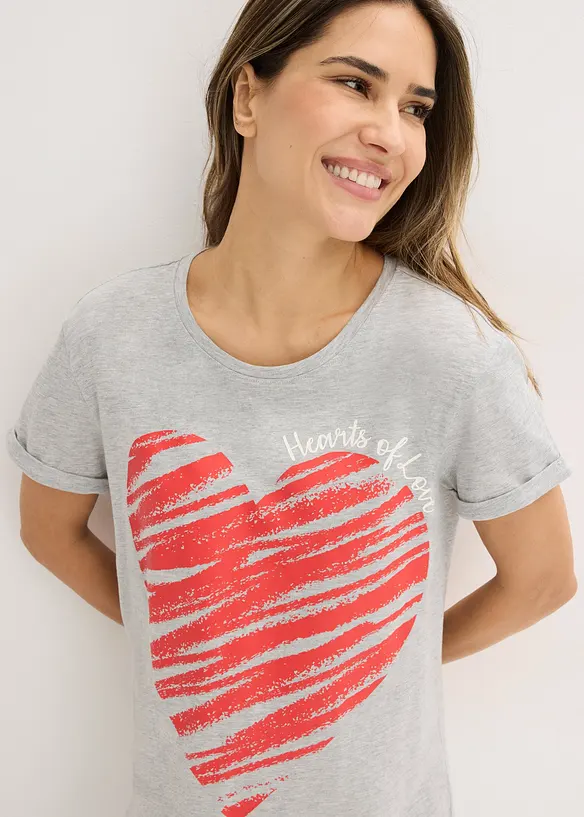 Nachthemd (2er Pack) aus reiner Baumwolle, bonprix