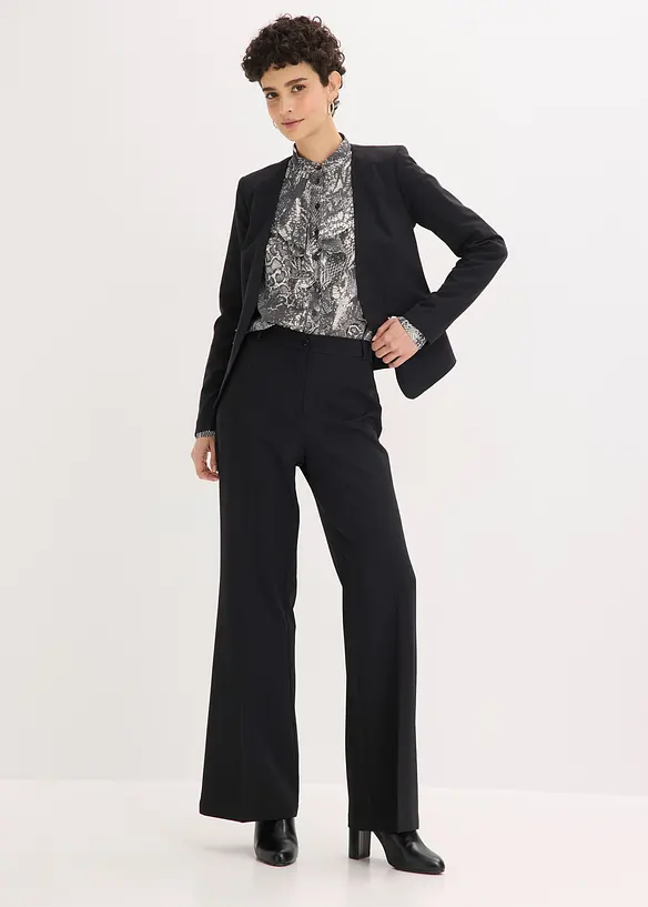 Chemisier en mousseline &agrave; volants, bonprix