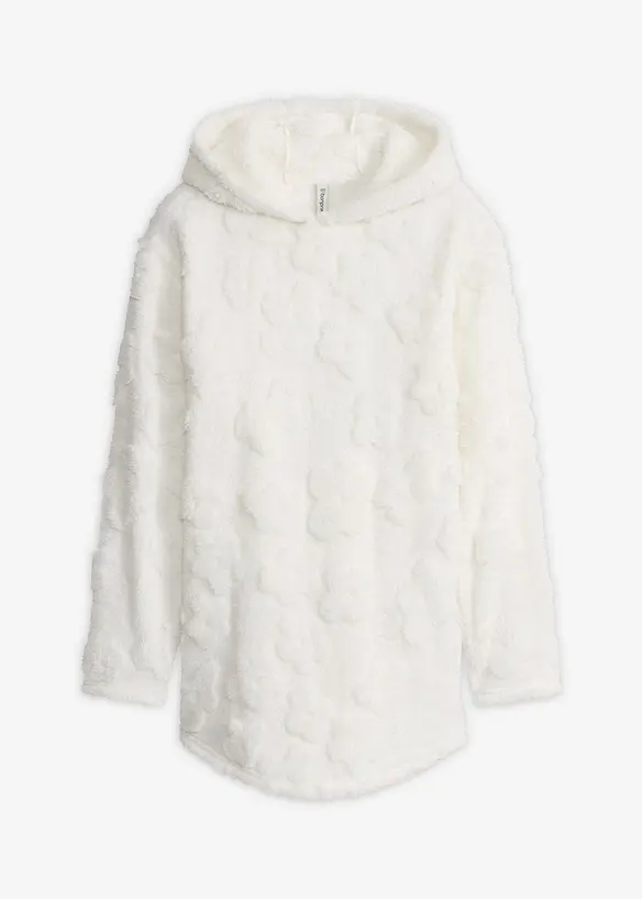 Oversized Longpullover mit Herzchenmuster, bonprix