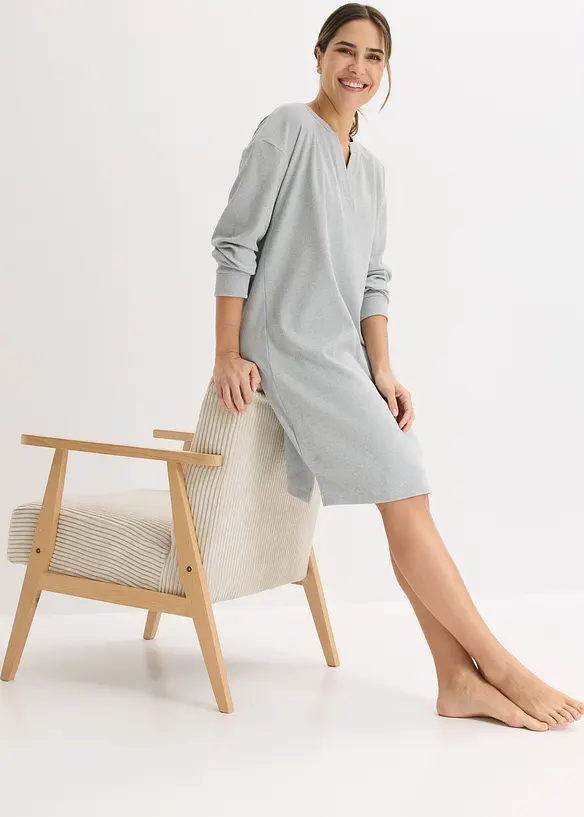 Homewear Kleid aus weicher Rippe, bonprix