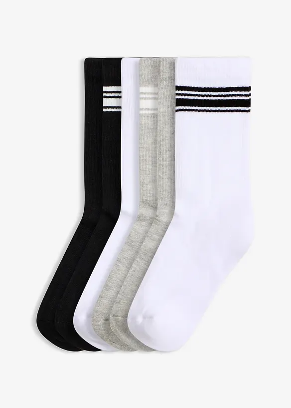 Tennissocken mit Bio-Baumwolle (6er Pack), bonprix
