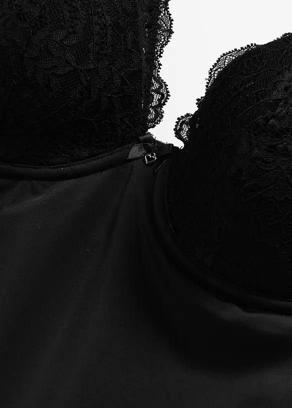 Medium Shape Schalen-BH Top mit Spitze, bonprix