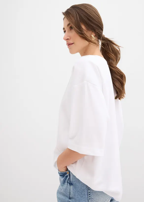 Oversize-Shirt aus reiner Bio-Baumwolle, bonprix