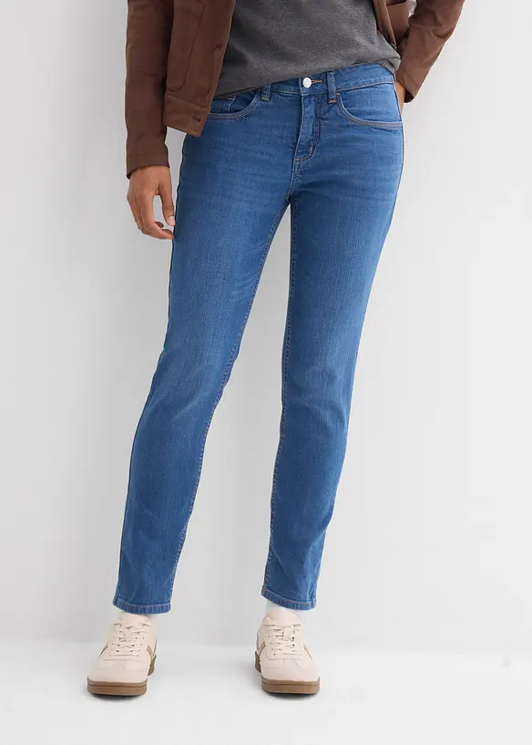 Jean slim taille mi-haute, bonprix