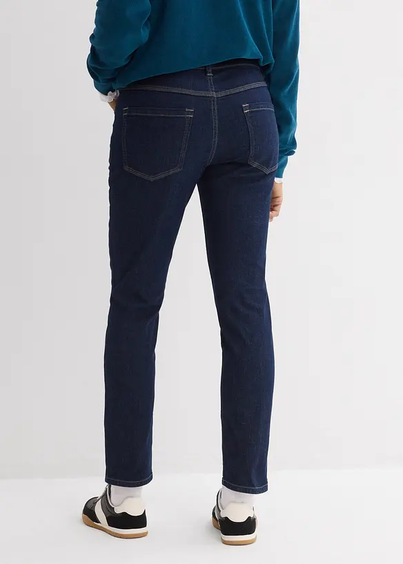 Slim-Fit-Jeans, Mid Waist, Bio-Baumwolle, bonprix