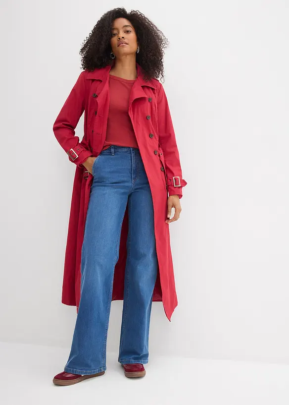 Wide-Leg-Jeans, High Waist, Bio-Baumwolle, bonprix