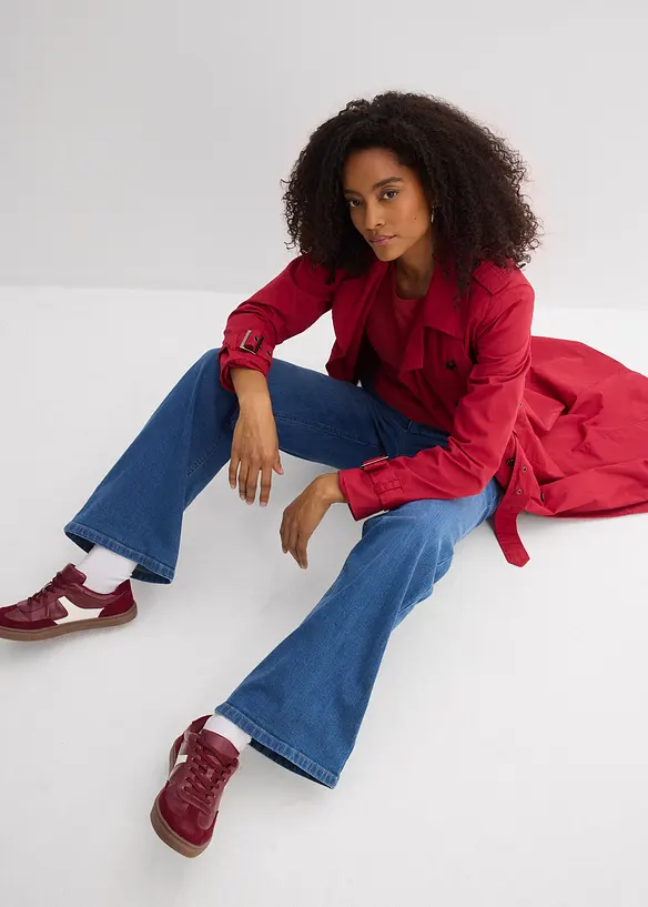 Wide-Leg-Jeans, High Waist, Bio-Baumwolle, bonprix