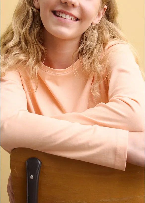 T-shirts manches longues 100% coton, bonprix