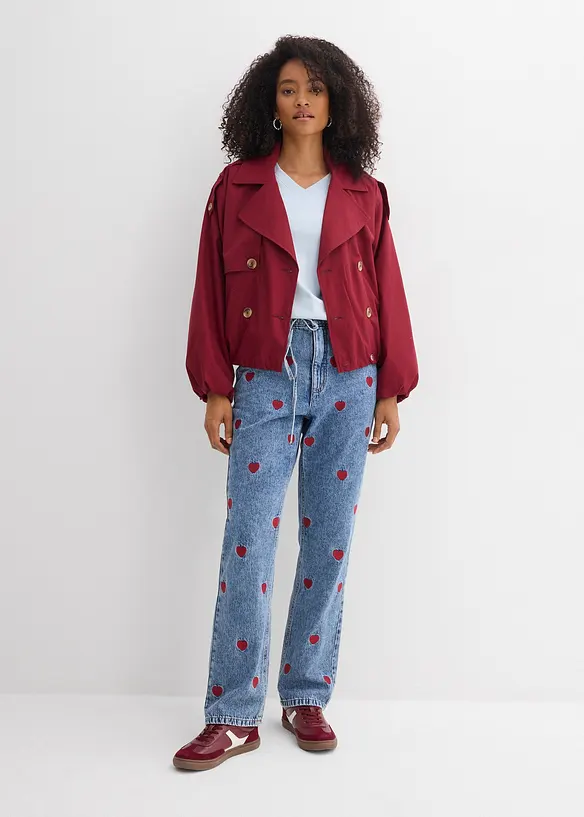 Loose Straight-Jeans High Waist, bonprix