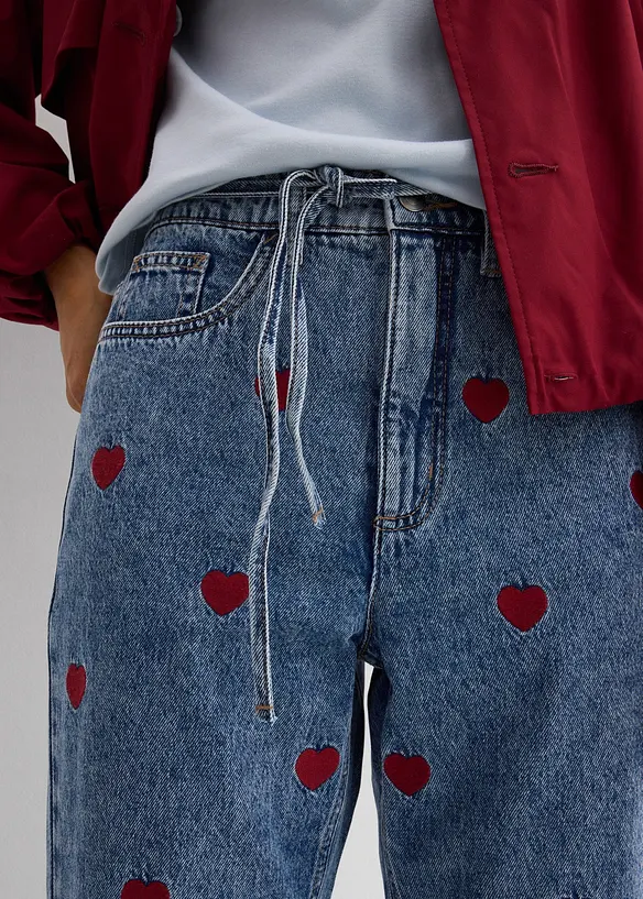 Loose Straight-Jeans High Waist, bonprix