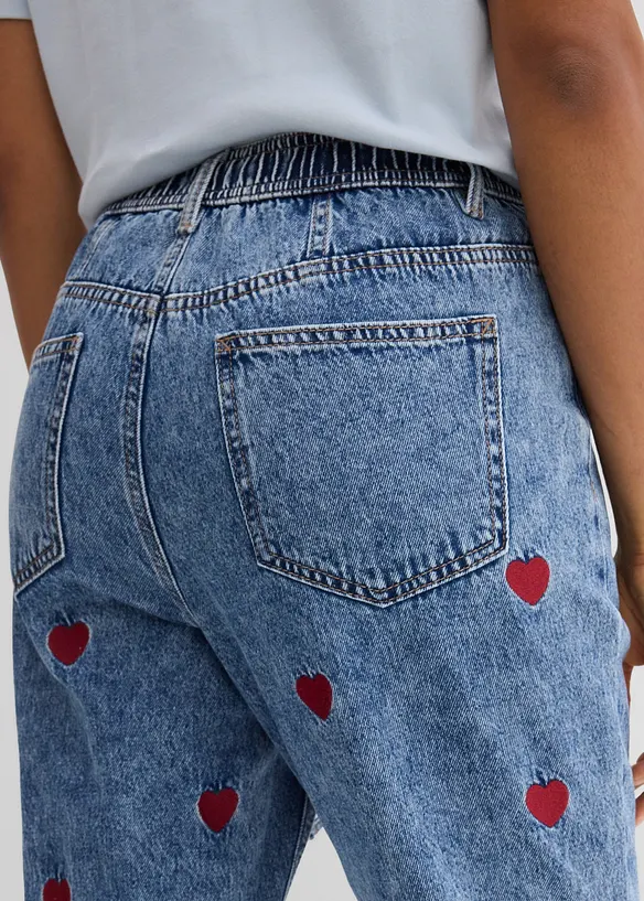 Loose Straight-Jeans High Waist, bonprix