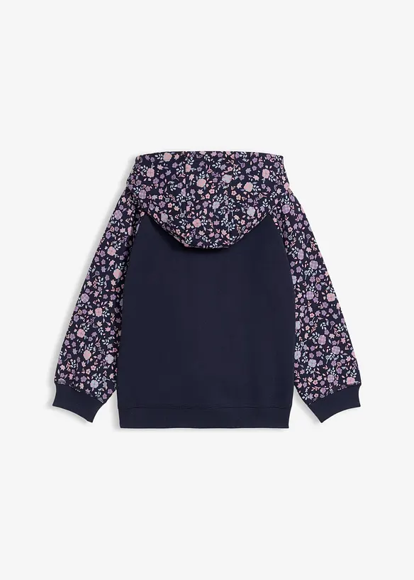 Sweat zipp&eacute; &agrave; capuche 100% coton, bonprix