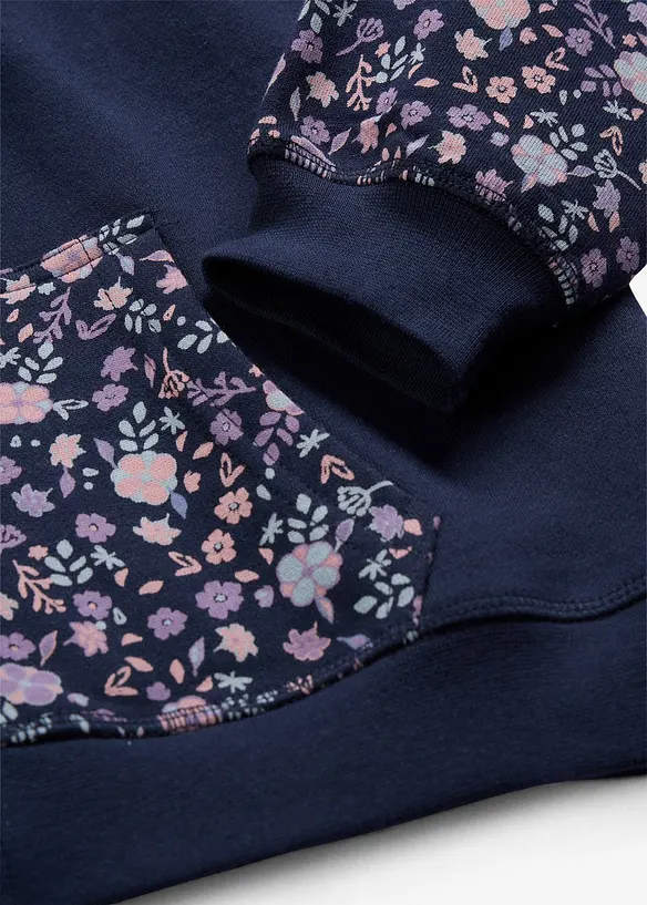 Sweat zipp&eacute; &agrave; capuche 100% coton, bonprix