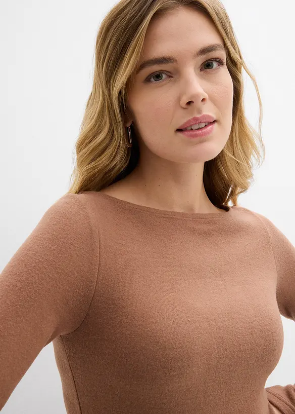 Langarmshirt aus softem Viskose-Mix, bonprix