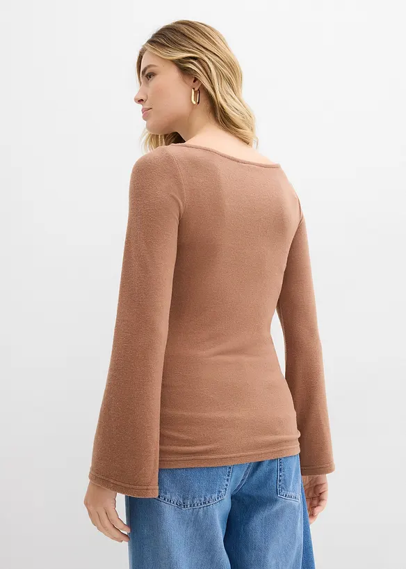 Langarmshirt aus softem Viskose-Mix, bonprix