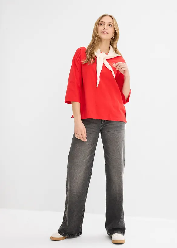 Boxy-Shirt aus reiner Baumwolle, bonprix