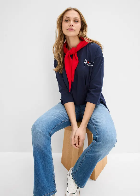 Boxy-Shirt aus reiner Baumwolle, bonprix