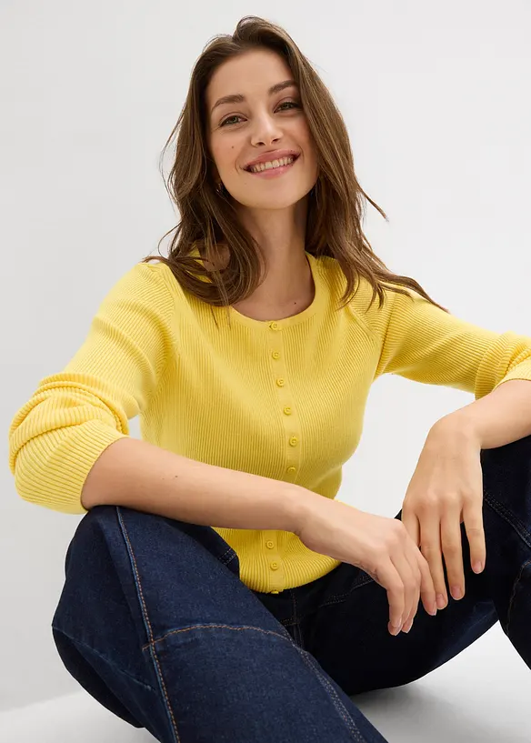 Feinstrickjacke aus softem Viskose-Mix, bonprix