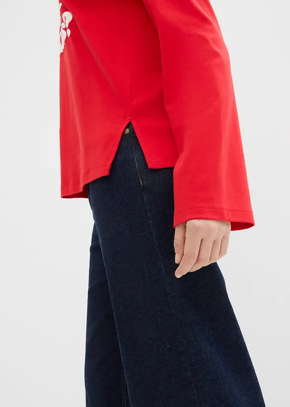 Langarmshirt aus schwerer Baumwolle, bonprix