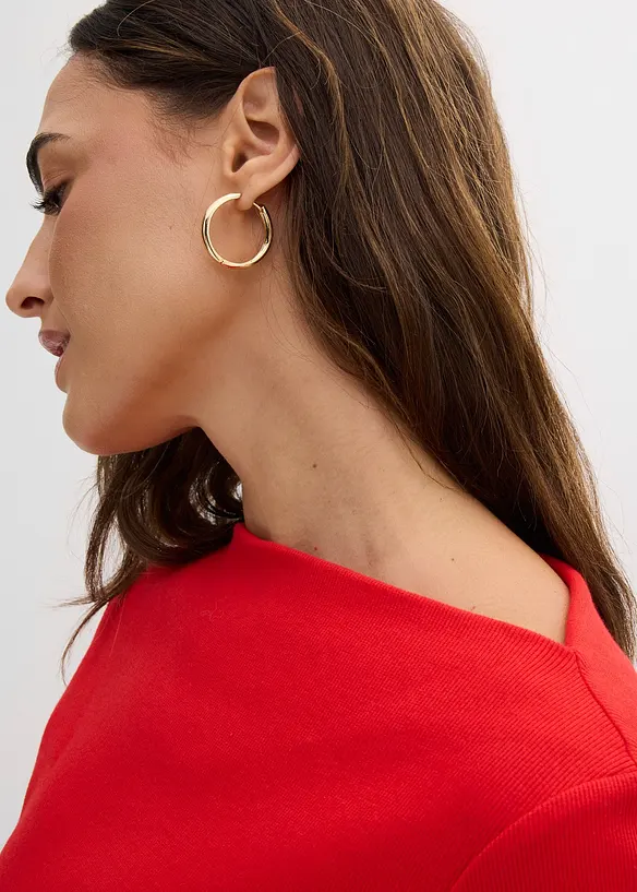 Figurbetontes Rippshirt, bonprix