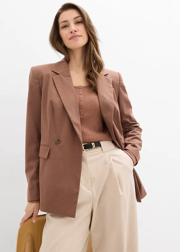 T-shirt manches longues c&ocirc;tel&eacute;, bonprix