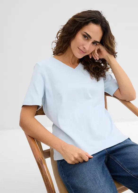 Lot de 2&nbsp;T-shirts en jersey &eacute;pais 100% coton, bonprix