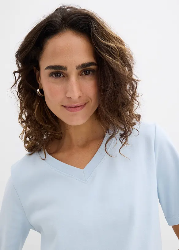 Lot de 2&nbsp;T-shirts en jersey &eacute;pais 100% coton, bonprix