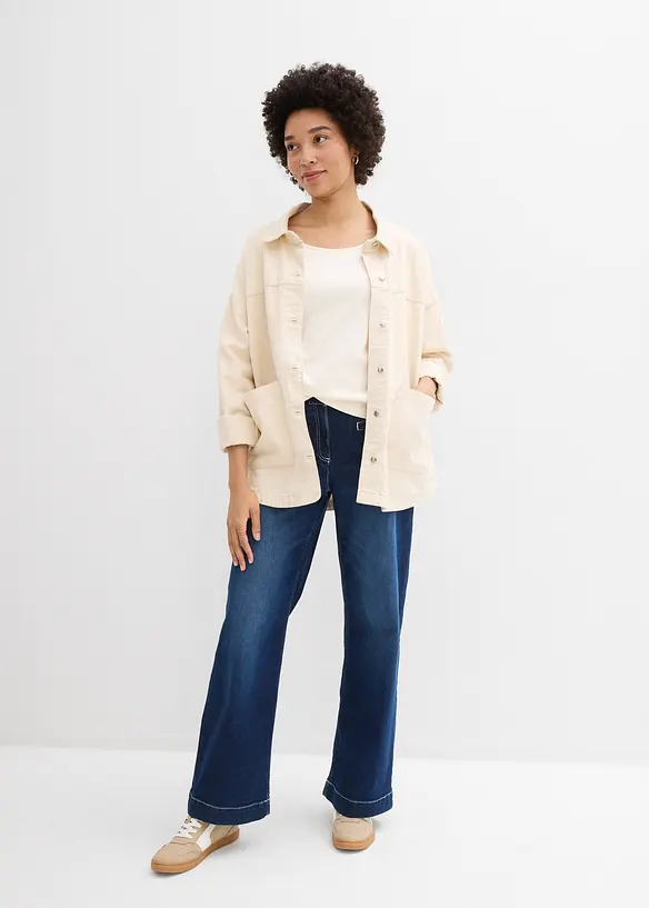 Heavy Jersey 3/4-Arm Shirt aus reiner Bio-Baumwolle, bonprix