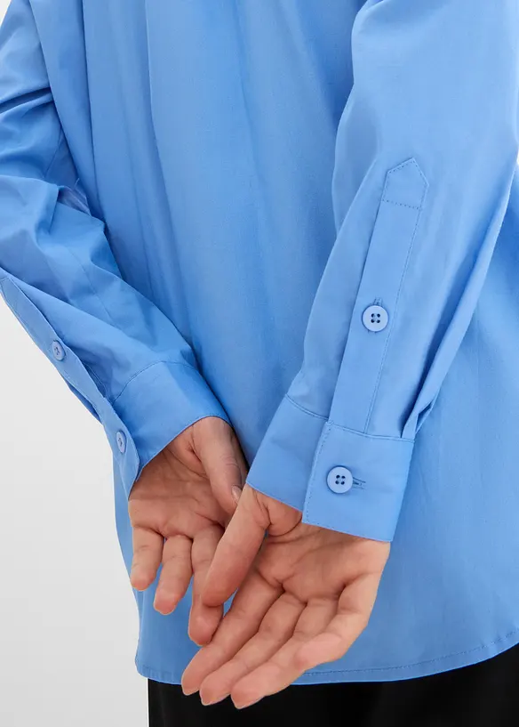 Longbluse mit V-Ausschnitt, bonprix