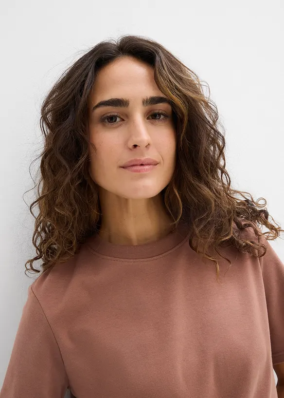 Heavy Jersey Shirt aus reiner Bio-Baumwolle (2er Pack), bonprix