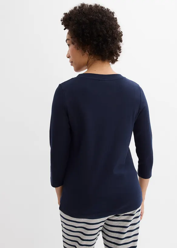 Heavy Jersey Shirt mit Bio-Baumwolle (3er Pack), bonprix