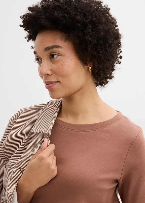 Lot de 3 T-shirts en jersey coton &eacute;pais, bonprix