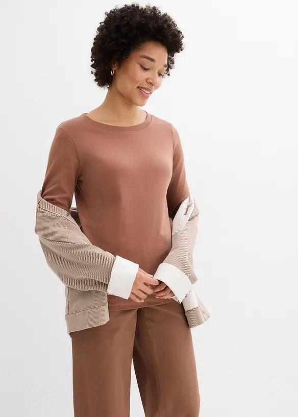 Lot de 3 T-shirts en jersey coton &eacute;pais, bonprix