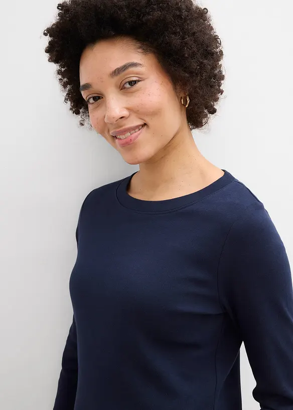 Heavy Jersey Shirt mit Bio-Baumwolle (3er Pack), bonprix