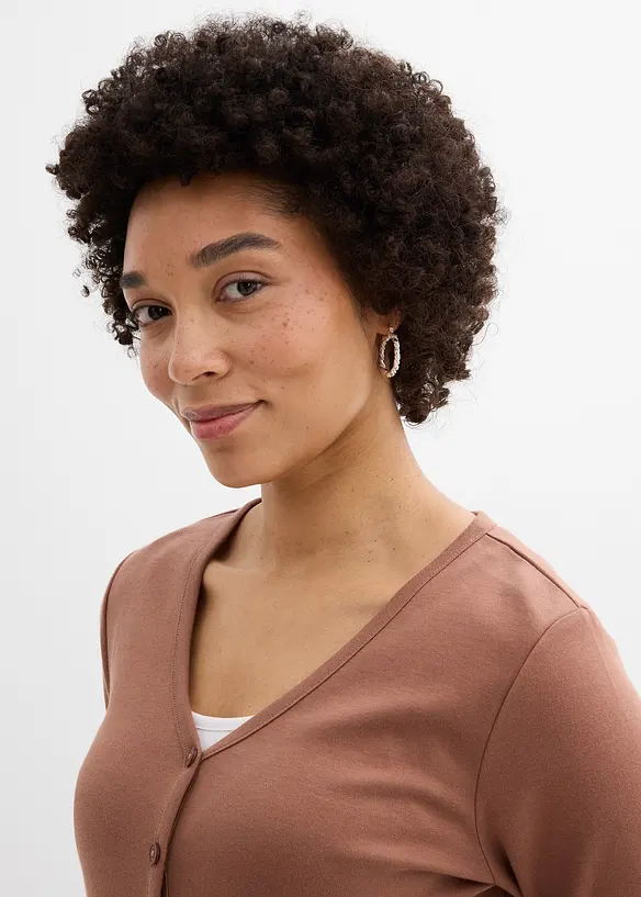 Gilet en jersey &eacute;pais 100% coton, bonprix