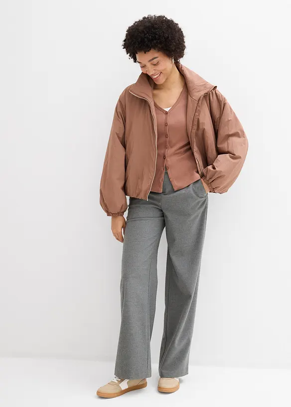 Gilet en jersey &eacute;pais 100% coton, bonprix