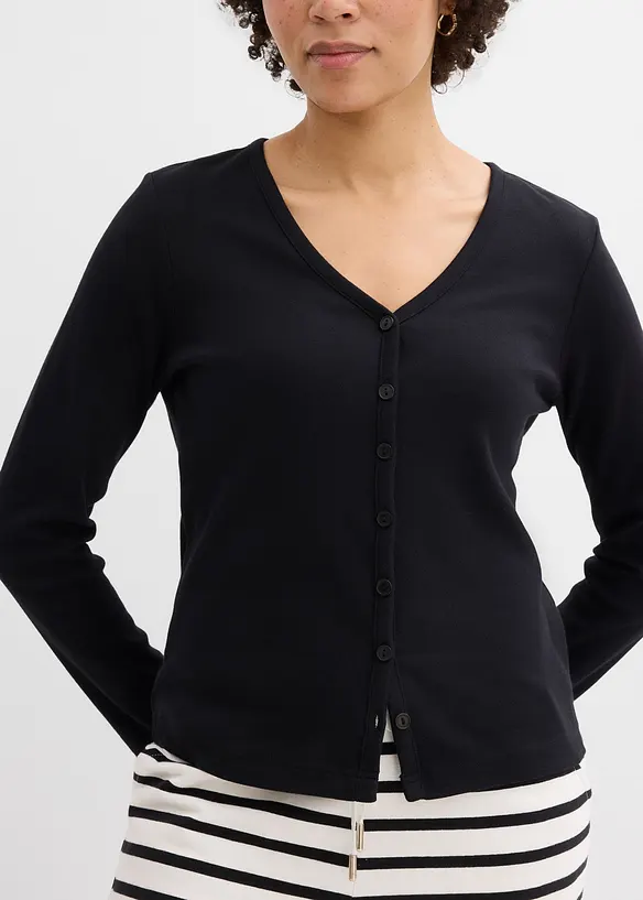 Heavy Jersey Shirtjacke aus reiner Bio-Baumwolle, bonprix