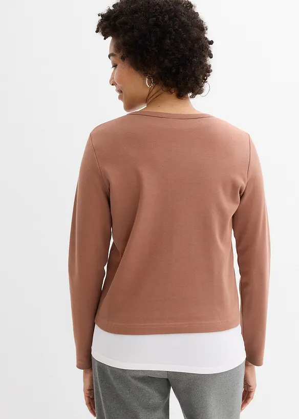 Gilet en jersey &eacute;pais 100% coton, bonprix