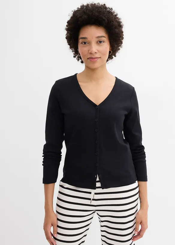 Heavy Jersey Shirtjacke aus reiner Bio-Baumwolle, bonprix