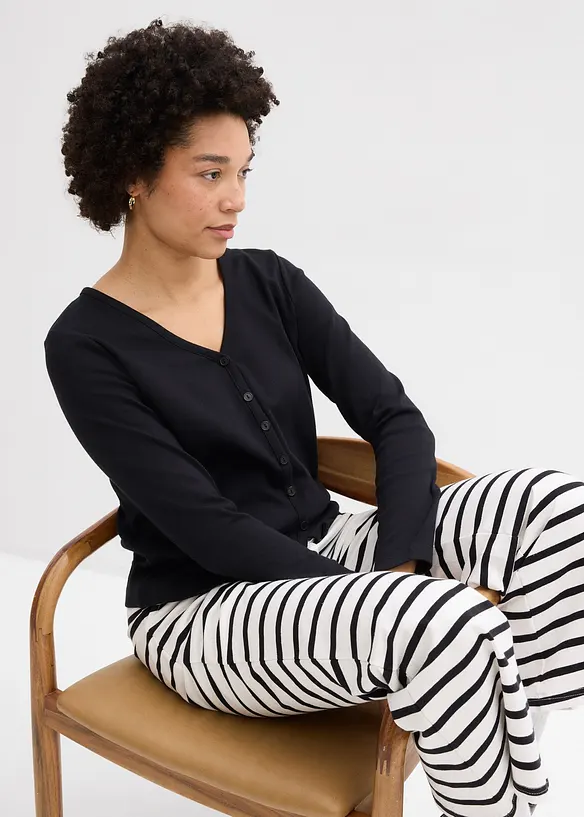 Heavy Jersey Shirtjacke aus reiner Bio-Baumwolle, bonprix