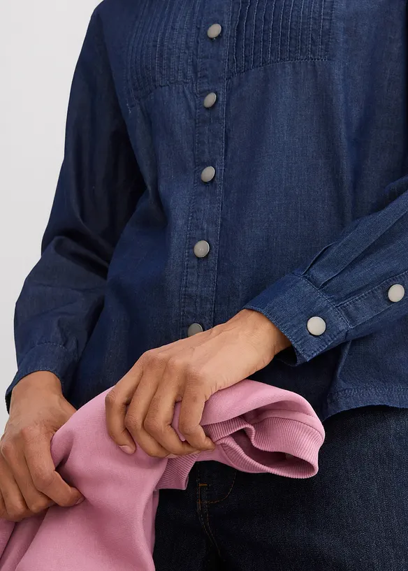 Chemisier oversize en jean, bonprix