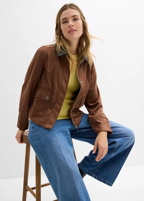 Veste en su&eacute;dine, bonprix